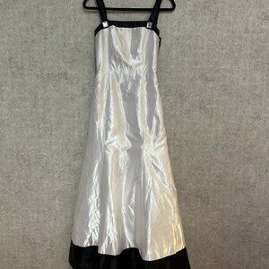 Black and Silver Vintage Jessica McClintock for Gunne Sax dress